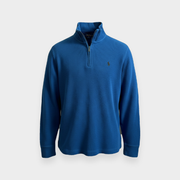 96VINTAGE Ghost-Mannequin — Vintage Ralph Lauren Halfzip (S)