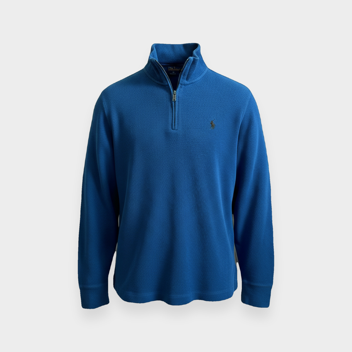 96VINTAGE Ghost-Mannequin — Vintage Ralph Lauren Halfzip (S)