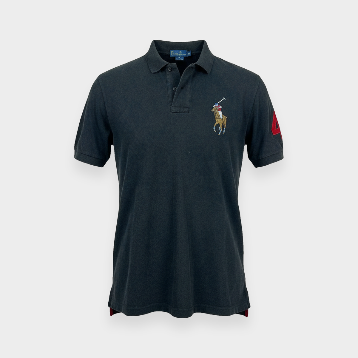 96VINTAGE Ghost-Mannequin — Vintage Ralph Lauren Poloshirt (M)