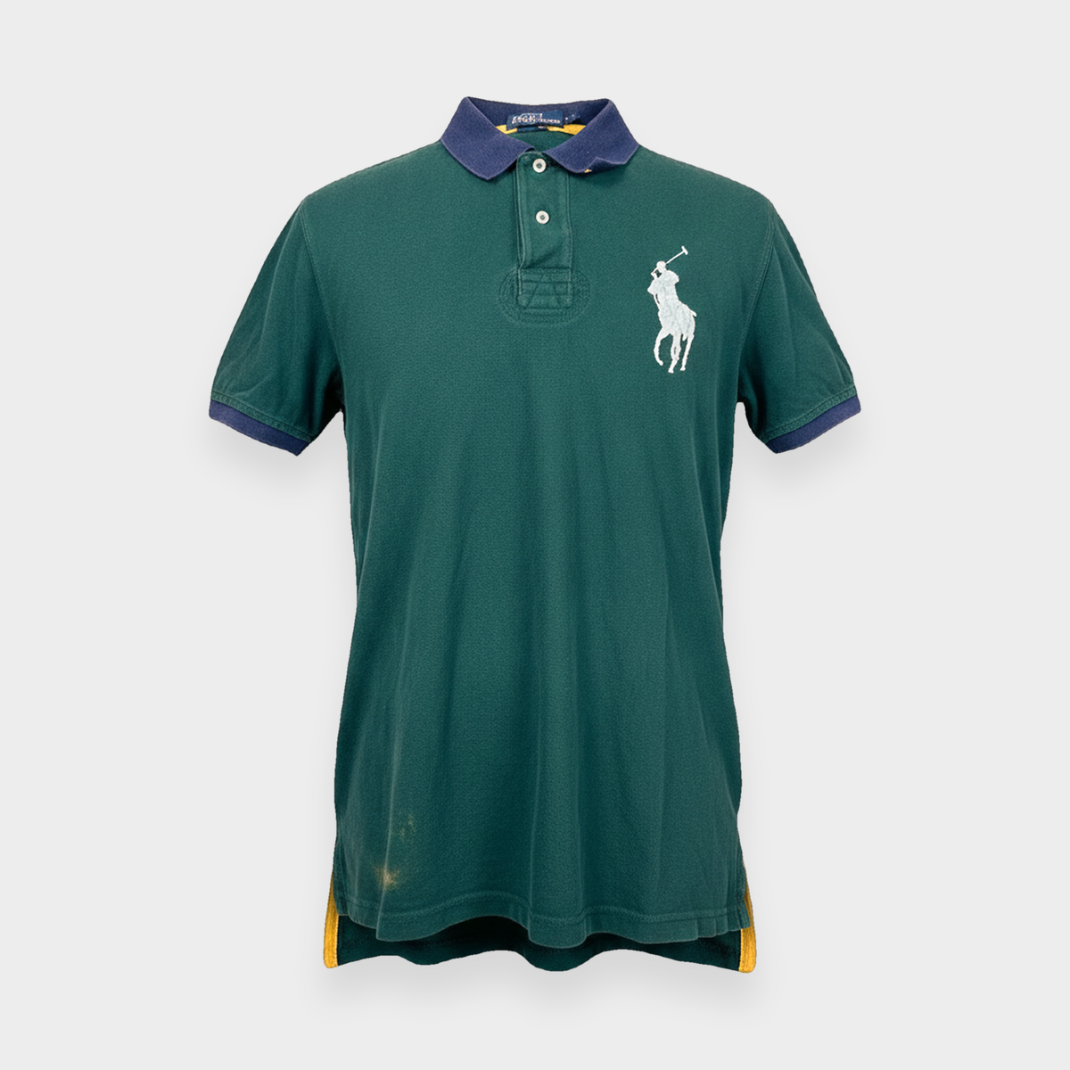 96VINTAGE Ghost-Mannequin — Vintage Ralph Lauren Poloshirt (M)