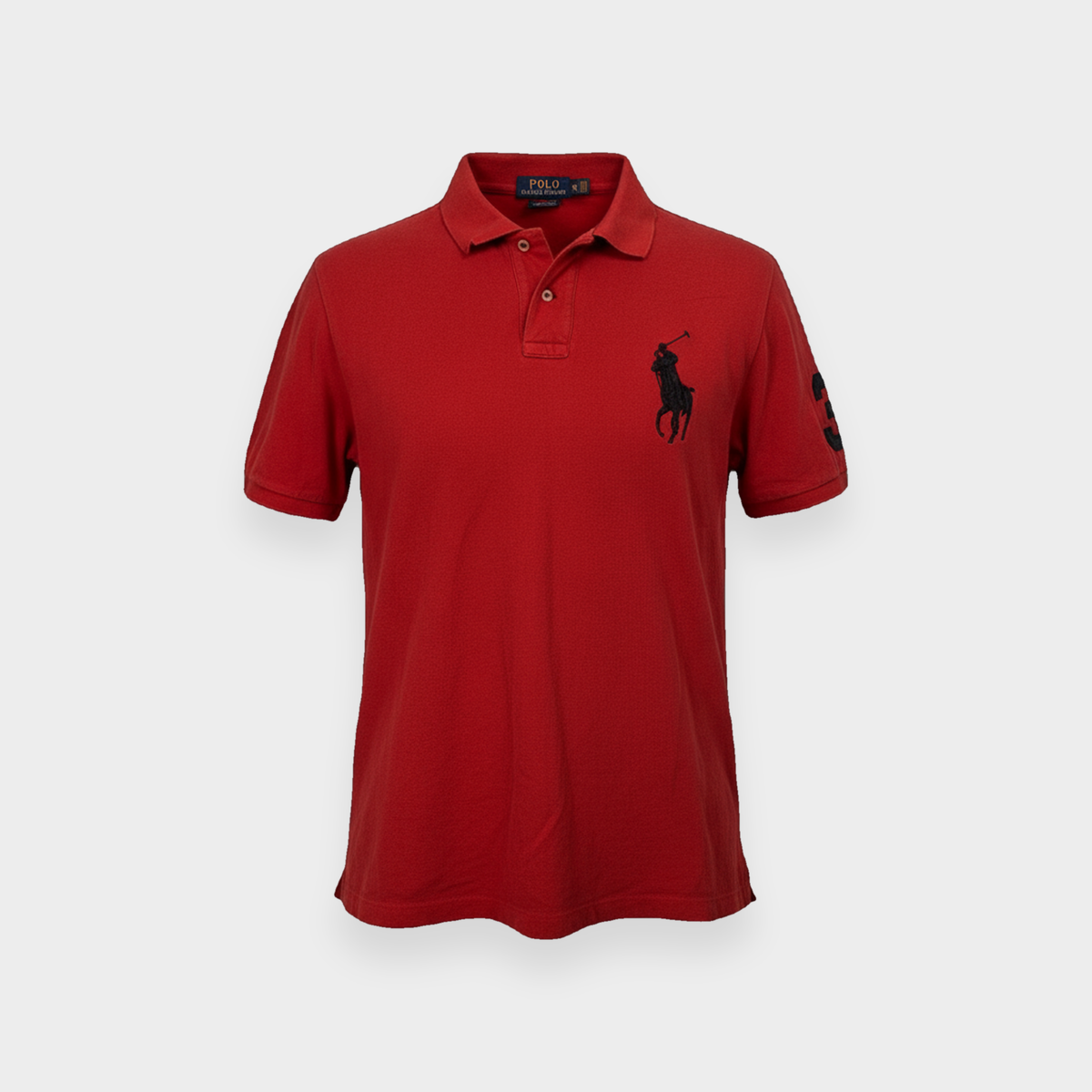 96VINTAGE Ghost-Mannequin — Vintage Ralph Lauren Poloshirt (XL)