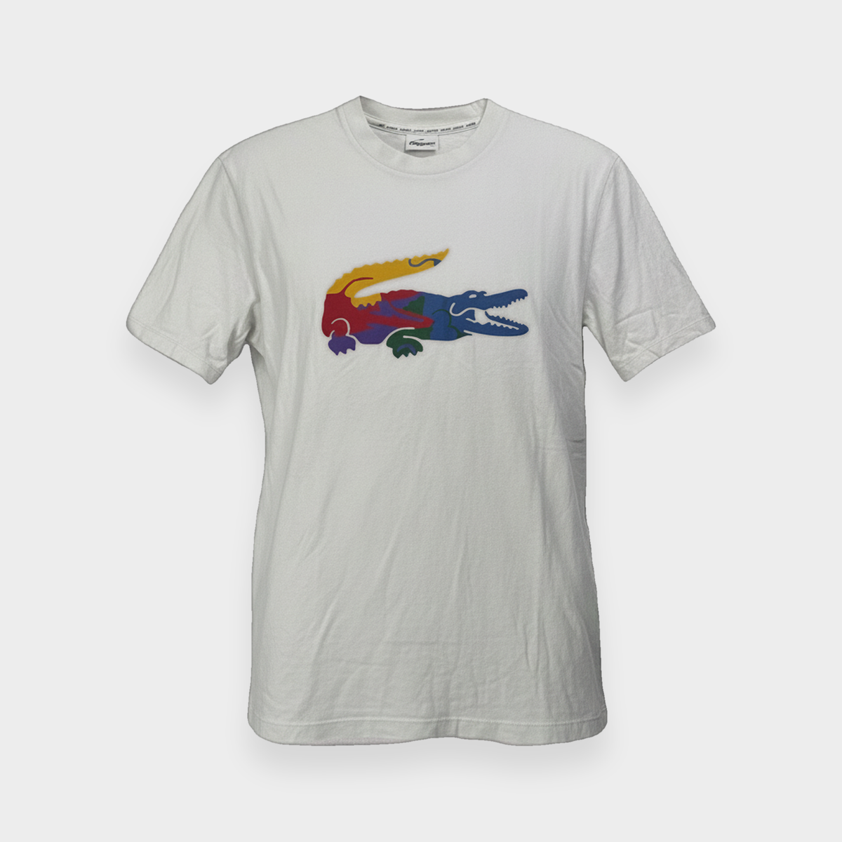 96VINTAGE Ghost-Mannequin — Vintage Lacoste Shirt (S)