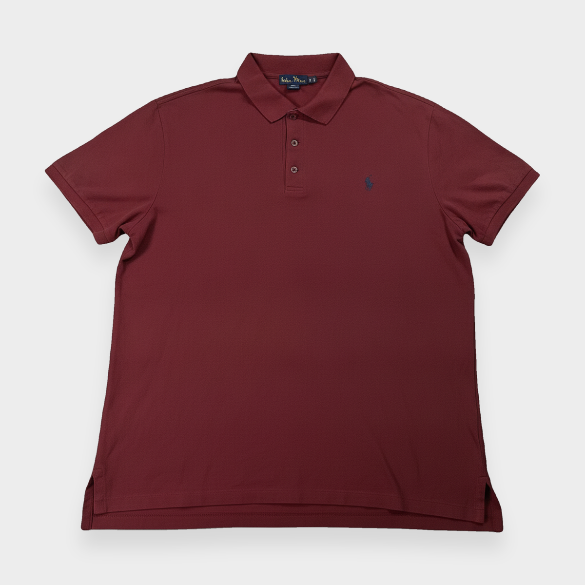 96VINTAGE Ghost-Mannequin — Vintage Ralph Lauren Poloshirt (L)