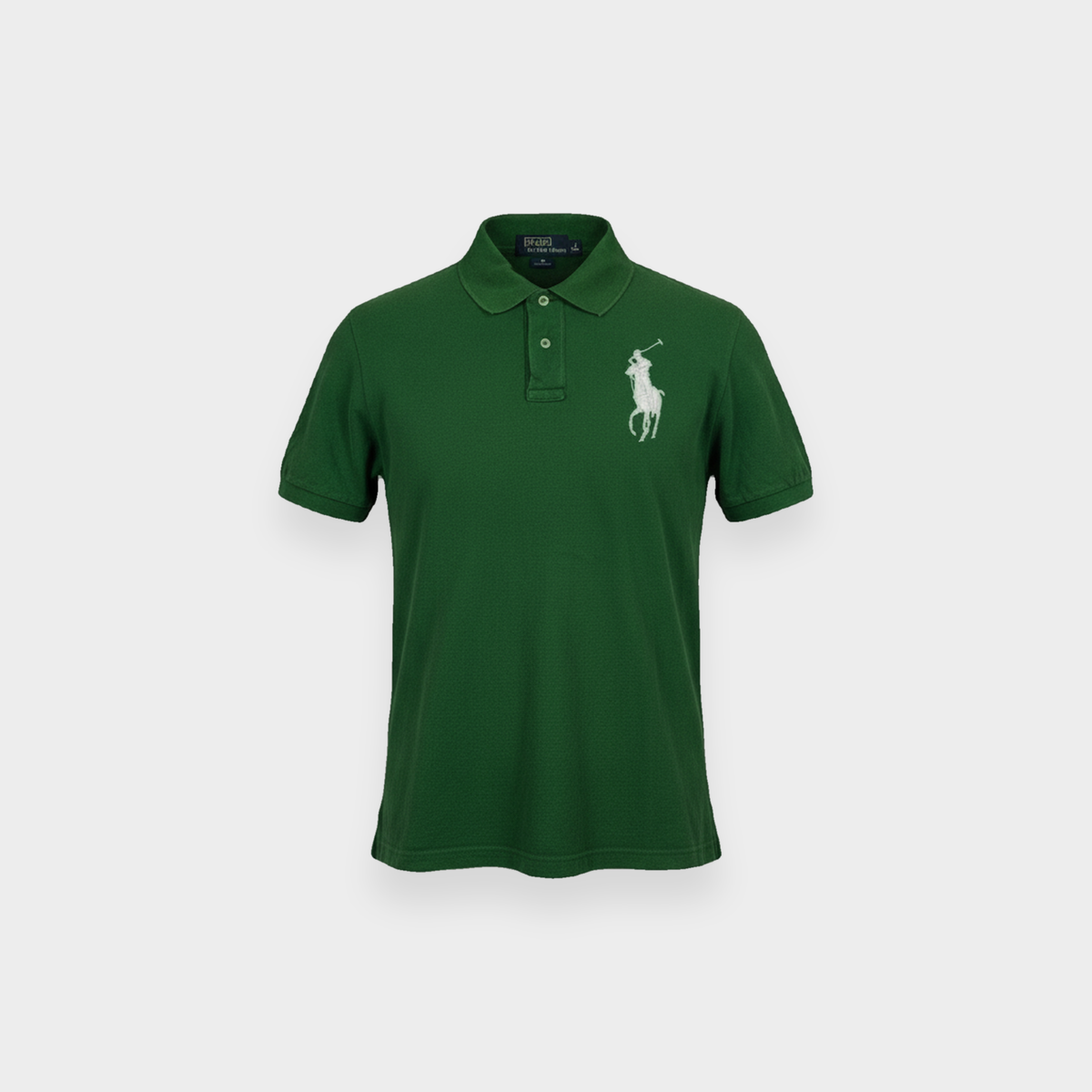 96VINTAGE Ghost-Mannequin — Vintage Ralph Lauren Poloshirt (L)
