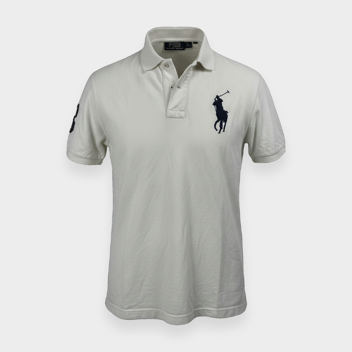96VINTAGE Ghost-Mannequin — Vintage Ralph Lauren Poloshirt (XL)