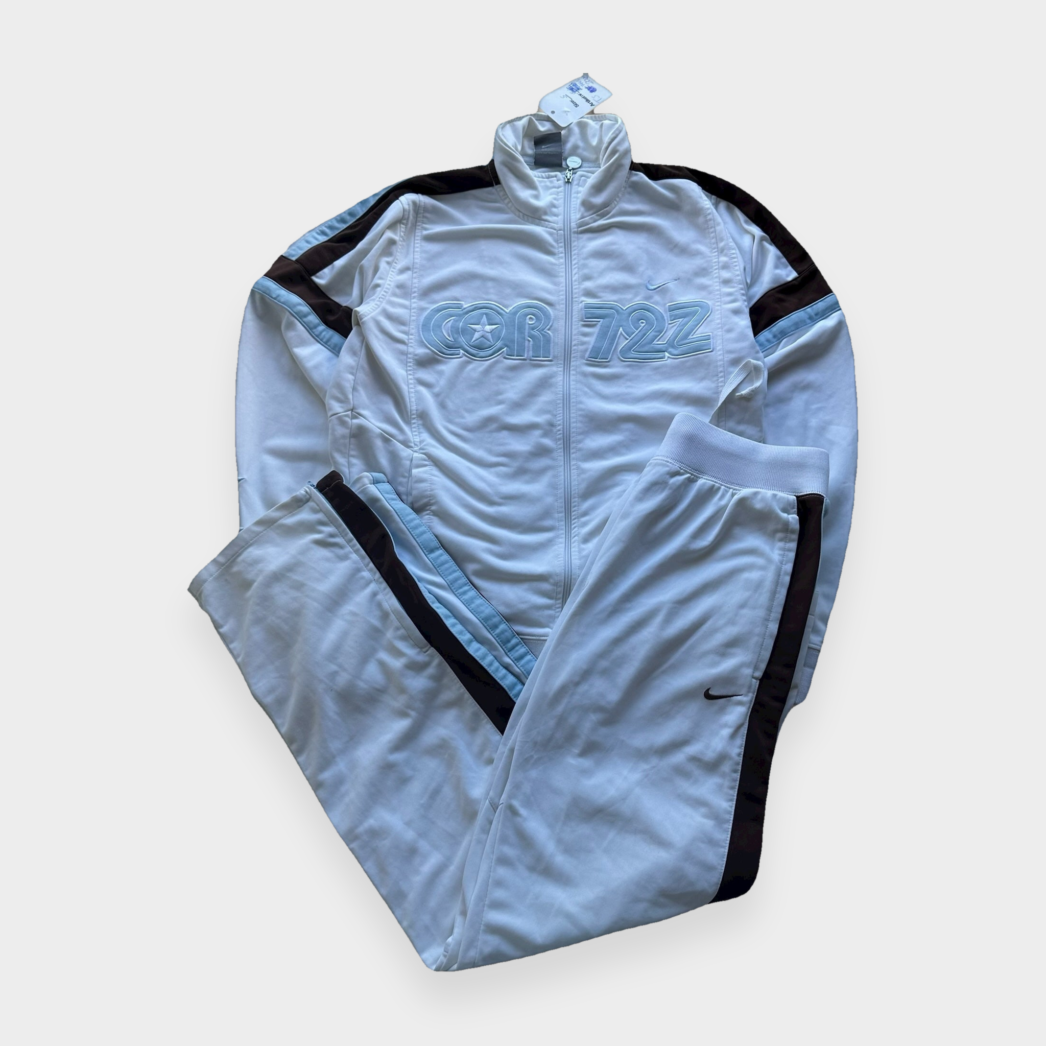 96VINTAGE Ghost-Mannequin — Vintage Nike cort72z Tracksuit (S)