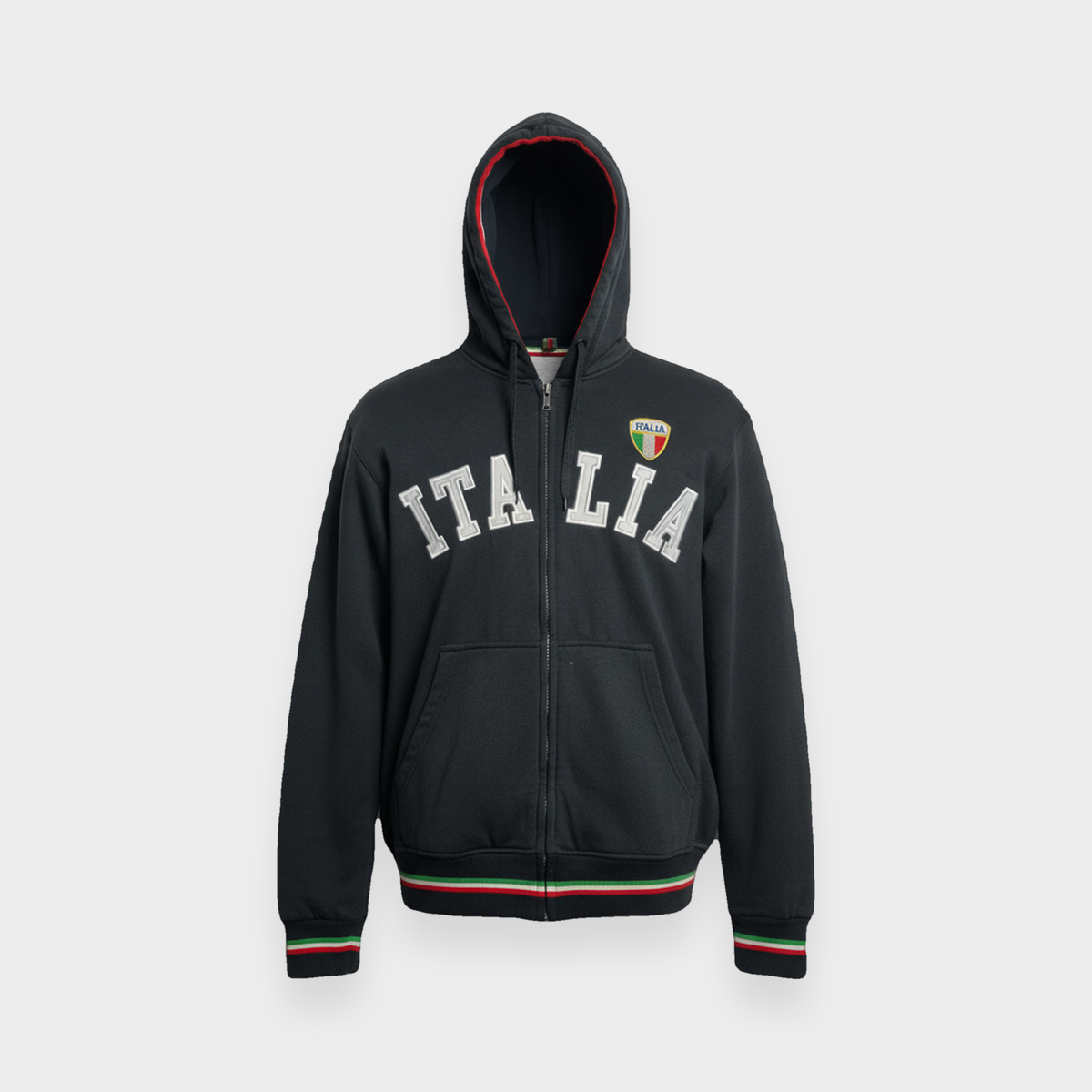 96VINTAGE Ghost-Mannequin — Vintage Italia Hoodie (XXL)