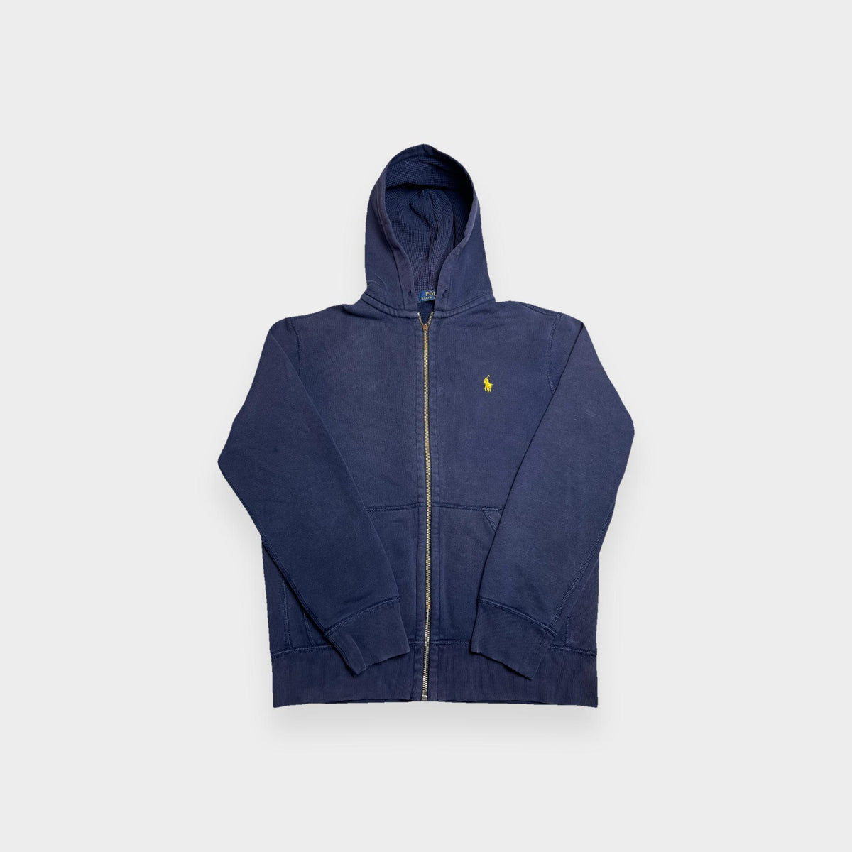 96VINTAGE Ghost-Mannequin — Vintage Polo Ralph Lauren Hoodie (S)