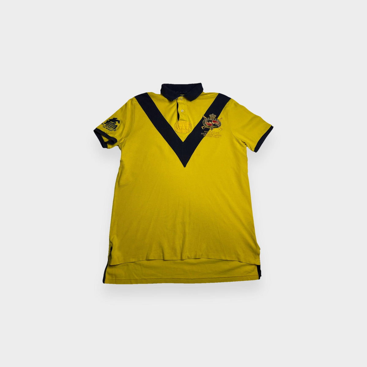 96VINTAGE Ghost-Mannequin — Vintage Polo Ralph Lauren Poloshirt (L)