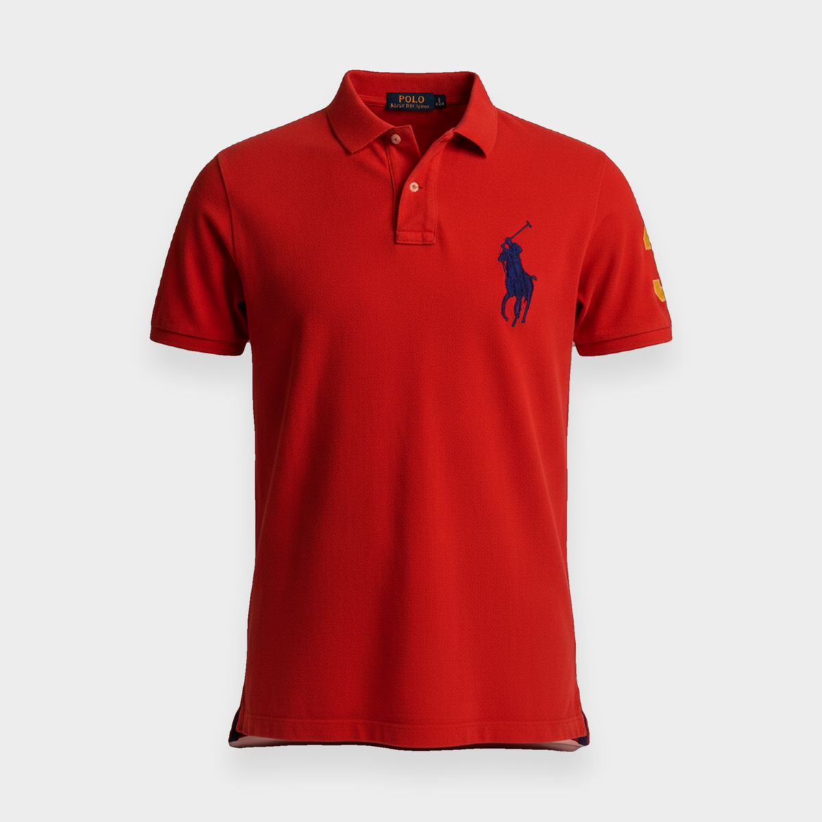96VINTAGE Ghost-Mannequin — Vintage Polo Ralph Lauren Poloshirt (M)