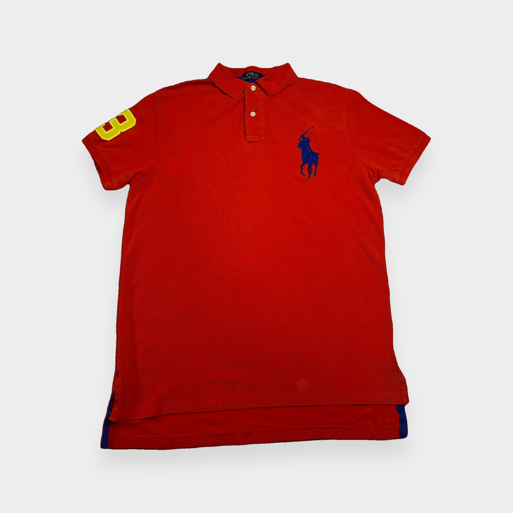 96VINTAGE Ghost-Mannequin — Vintage Polo Ralph Lauren Poloshirt (M)