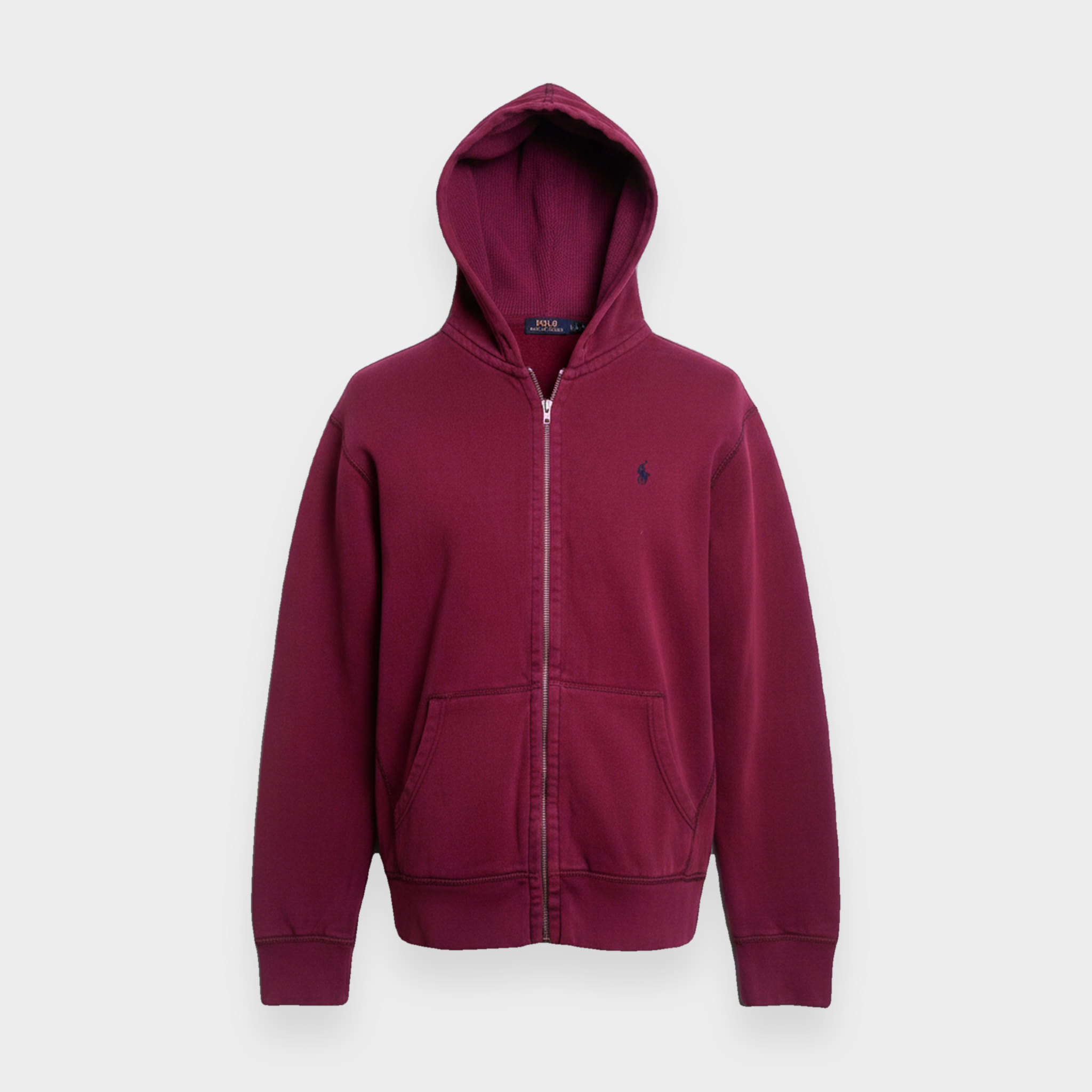 96VINTAGE Ghost-Mannequin — Vintage Polo Ralph Lauren Hoodie (L)
