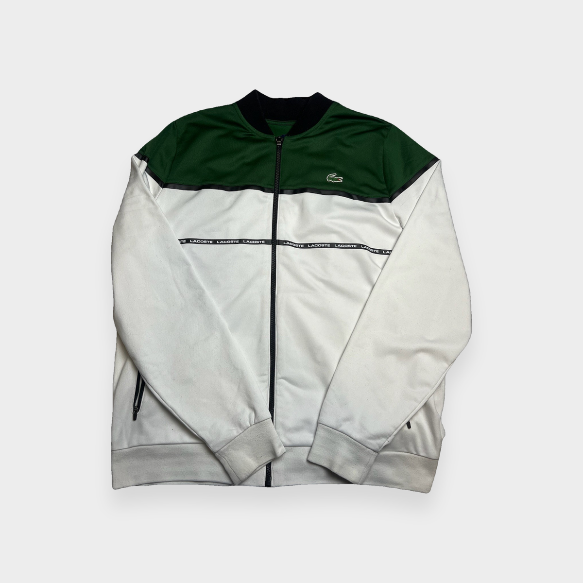 96VINTAGE Ghost-Mannequin — Vintage Lacoste Trackjacket (XXL)