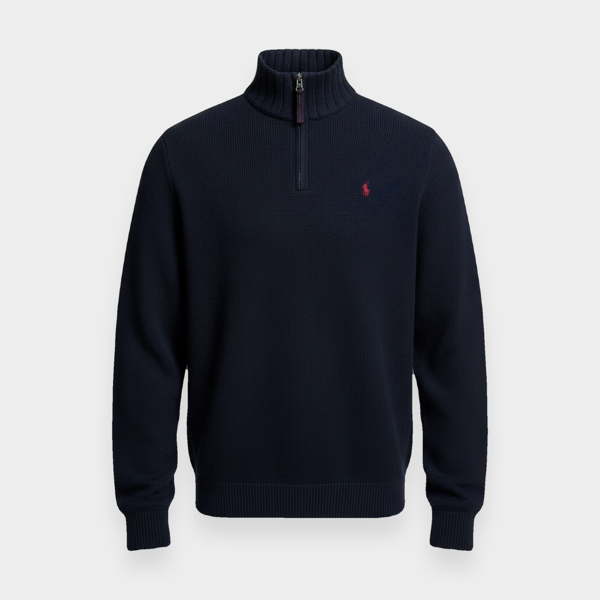 96VINTAGE Ghost-Mannequin — Vintage Polo Sweater (L)