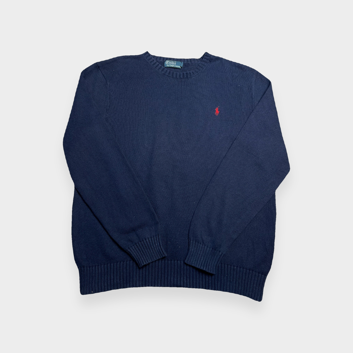 96VINTAGE Ghost-Mannequin — Vintage Polo by Ralph Lauren Sweater (L)