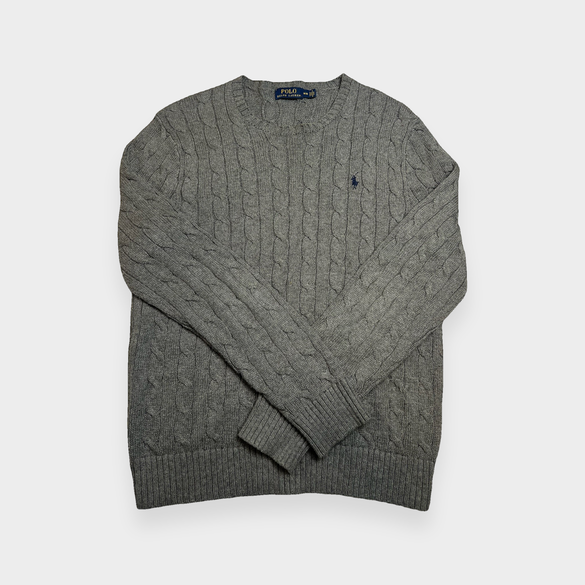 96VINTAGE Ghost-Mannequin — Vintage Polo Ralph Lauren Sweater (M)