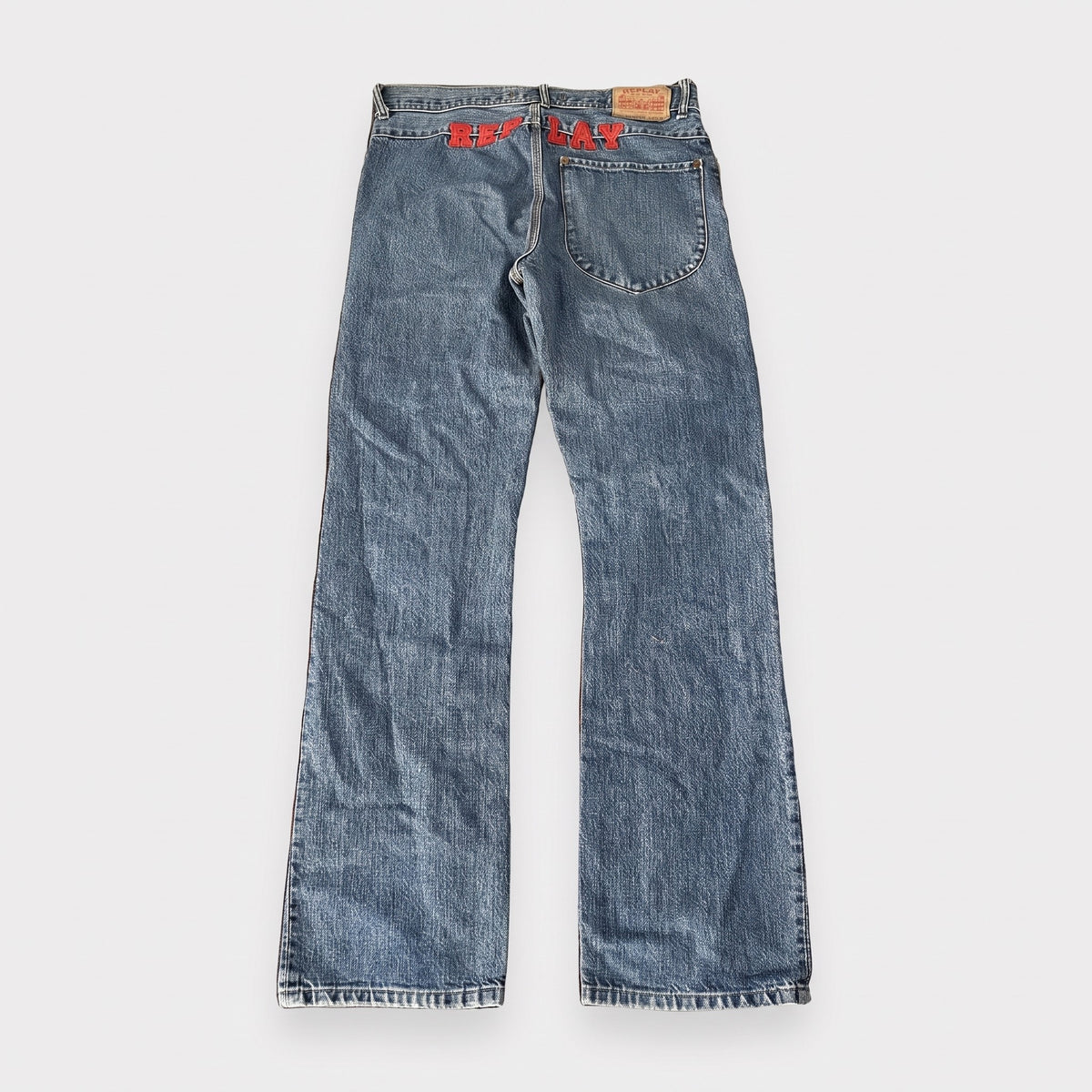 KI-Cover: Vintage Replay Jeans (W31 L34), aus unseren Fotos geglättet (Zustand siehe echte Fotos)