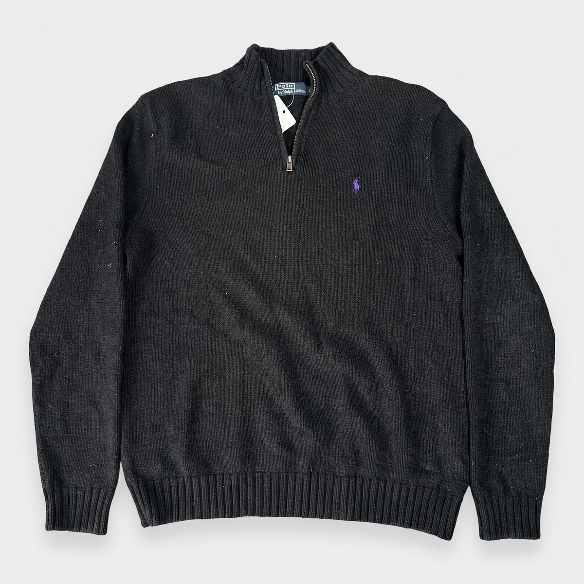 KI-Cover: Vintage Polo Ralph Lauren Halfzip (L), aus unseren Fotos geglättet (Zustand siehe echte Fotos)