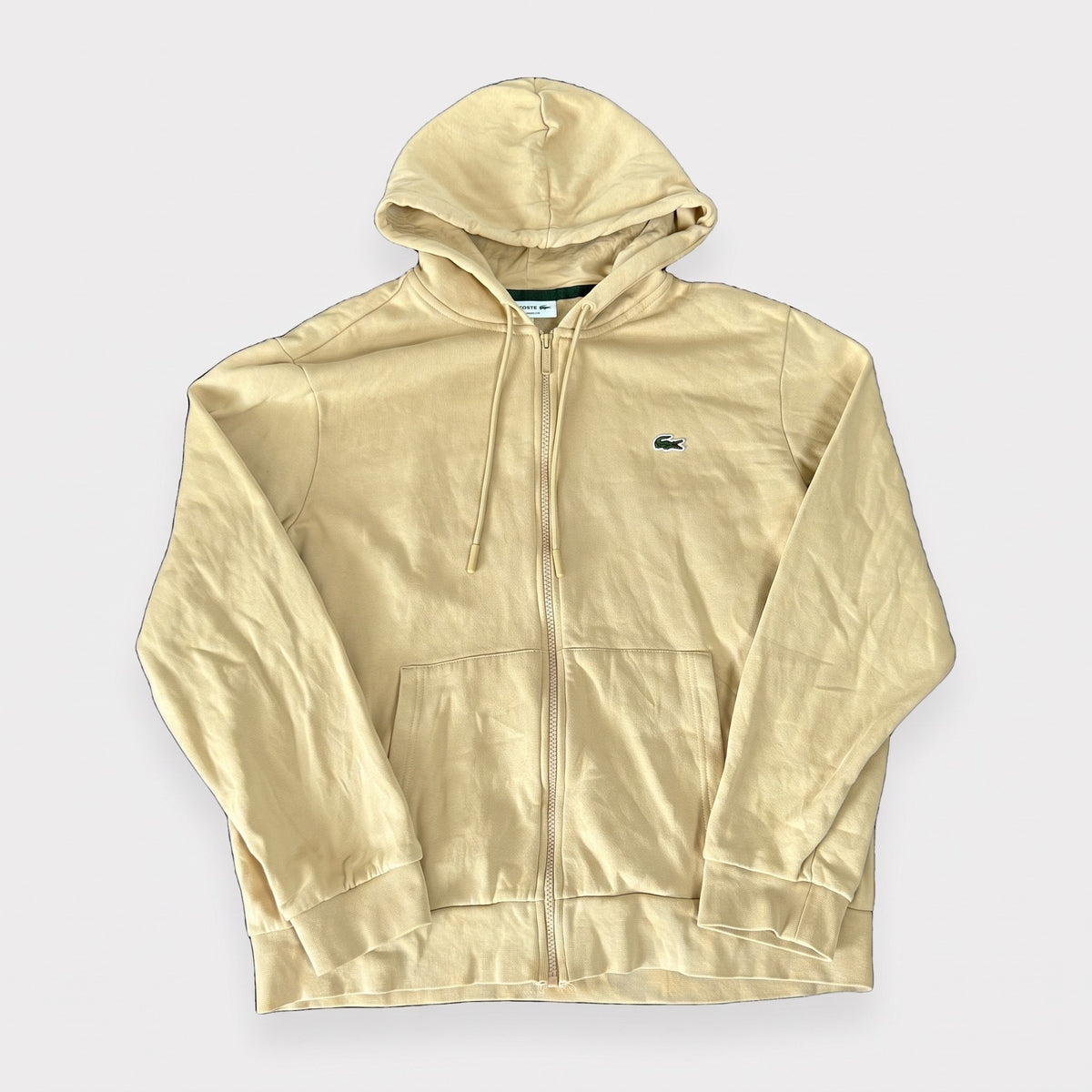 KI-Cover: Vintage Lacoste Hoodie (M), aus unseren Fotos geglättet (Zustand siehe echte Fotos)