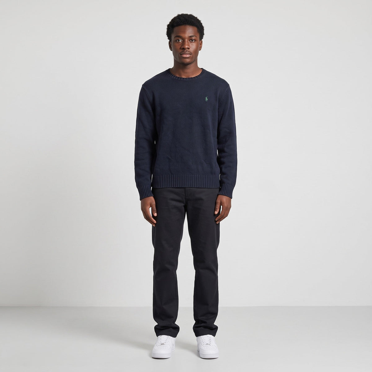 KI-Ansicht: Vintage Polo Ralph Lauren Sweater (M) getragen (KI-Visualisierung, Zustand siehe echte Fotos)