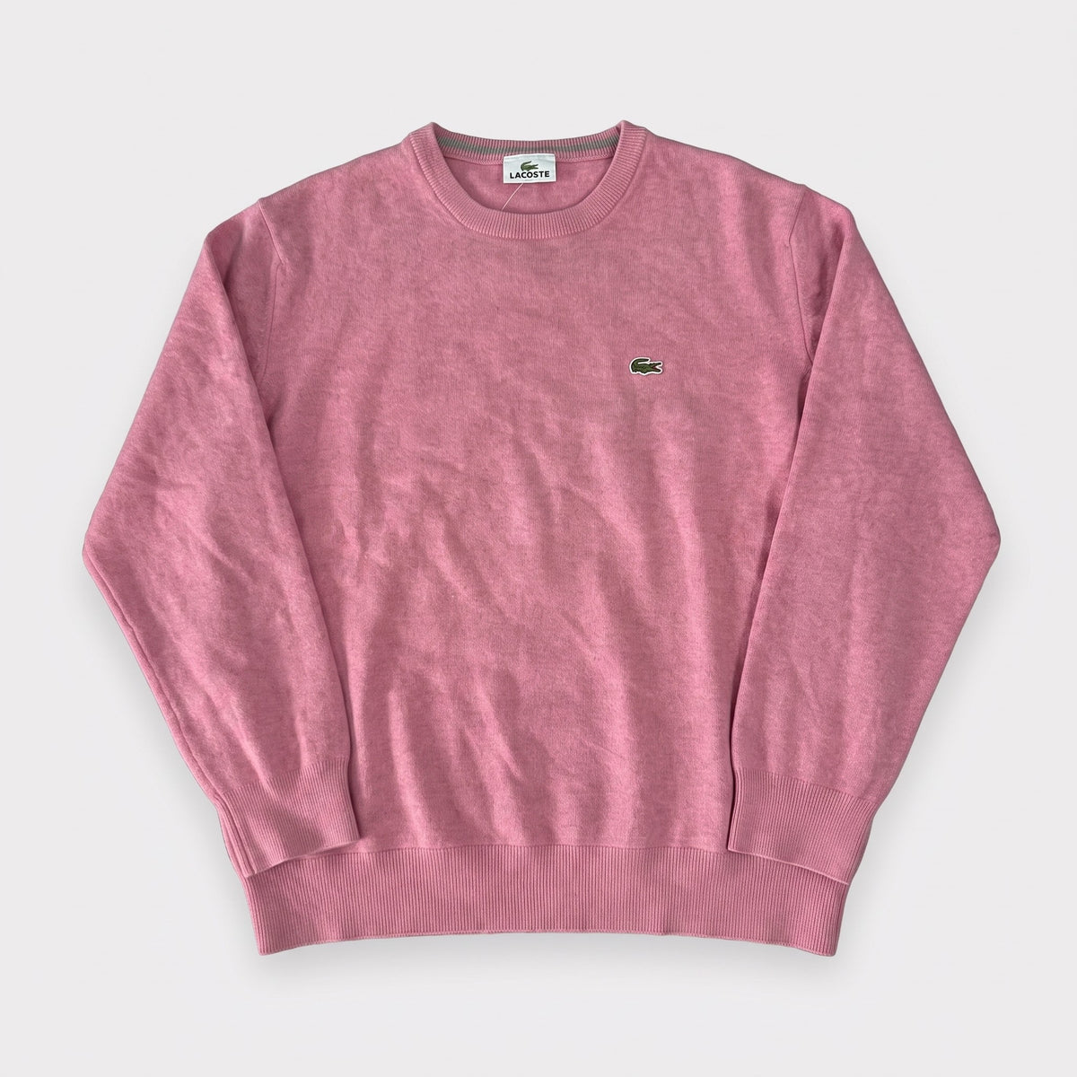 KI-Cover: Vintage Lacoste Sweater (S), aus unseren Fotos geglättet (Zustand siehe echte Fotos)