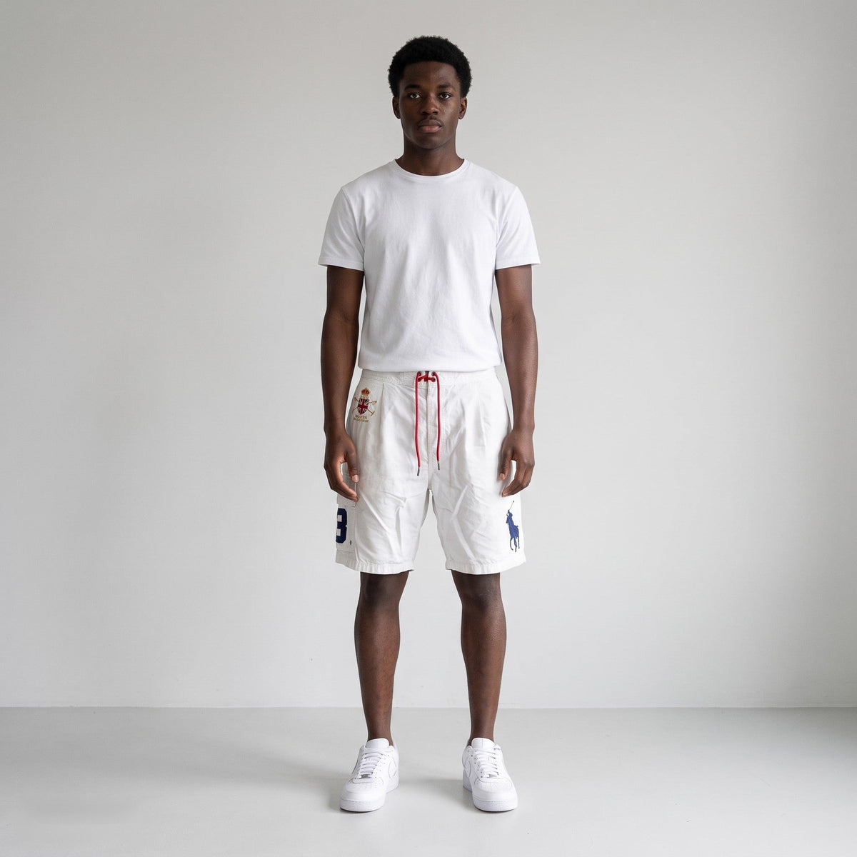 KI-Ansicht: Vintage Polo Ralph Lauren Shorts (M) getragen (KI-Visualisierung, Zustand siehe echte Fotos)