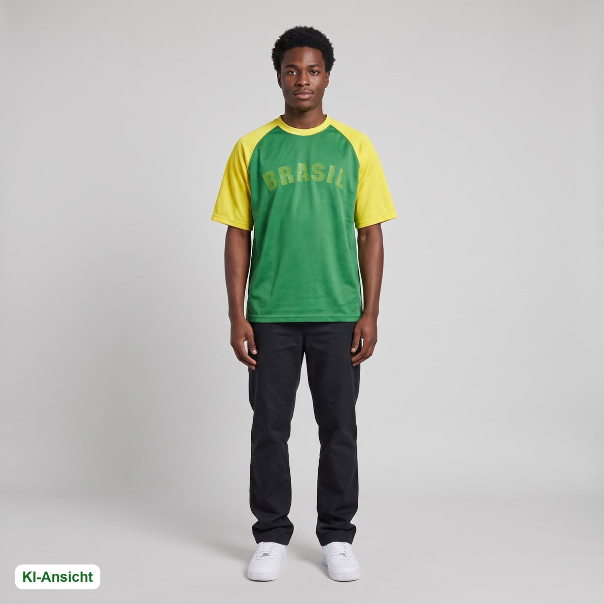 KI-Ansicht: Vintage Nike Trikot (L) getragen (KI-Visualisierung, Zustand siehe echte Fotos)