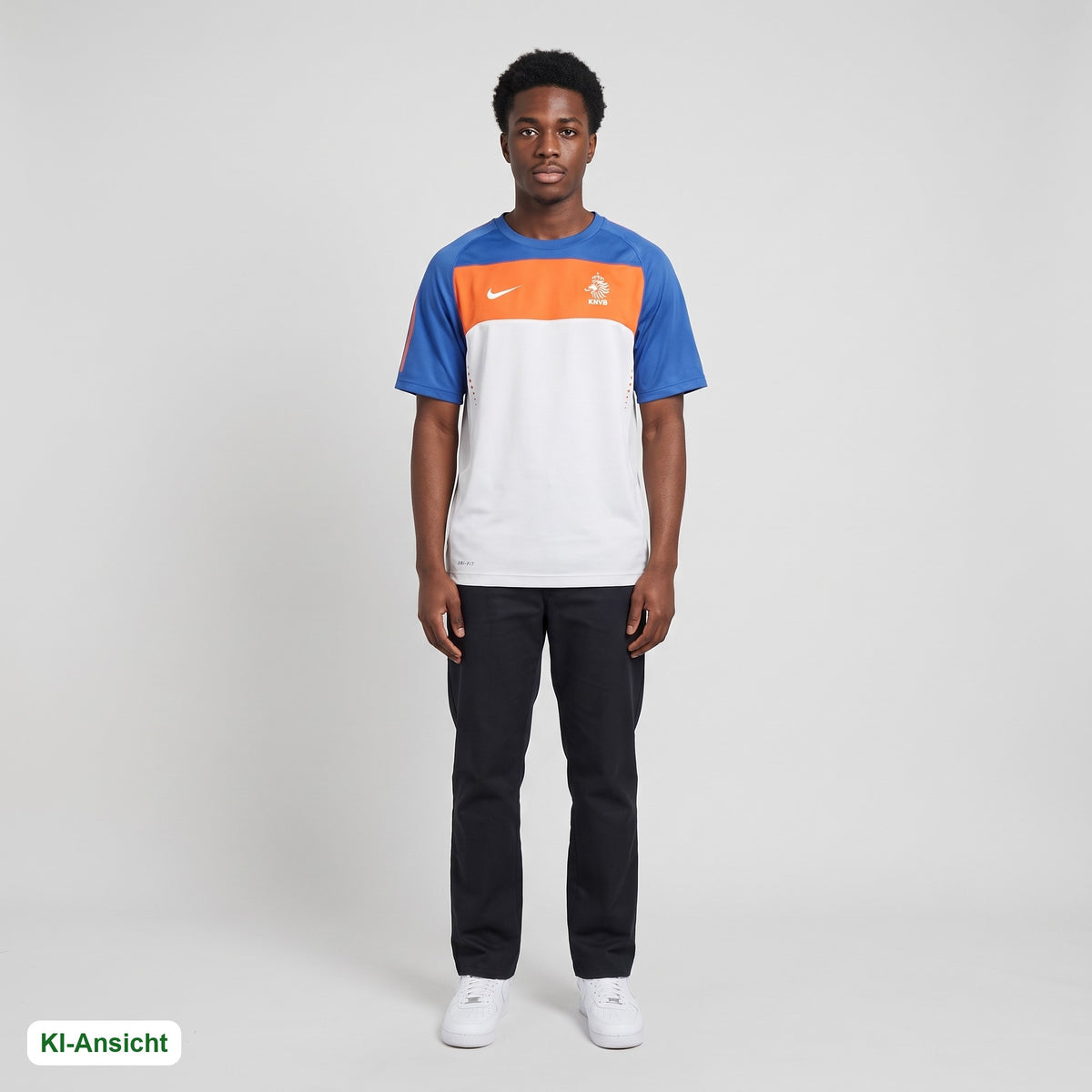 KI-Ansicht: Vintage Nike Trikot (S) getragen (KI-Visualisierung, Zustand siehe echte Fotos)