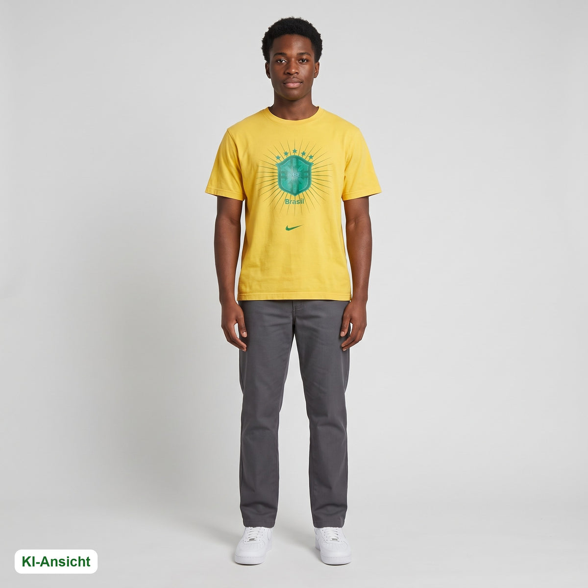 KI-Ansicht: Vintage Nike T-Shirt (M) getragen (KI-Visualisierung, Zustand siehe echte Fotos)