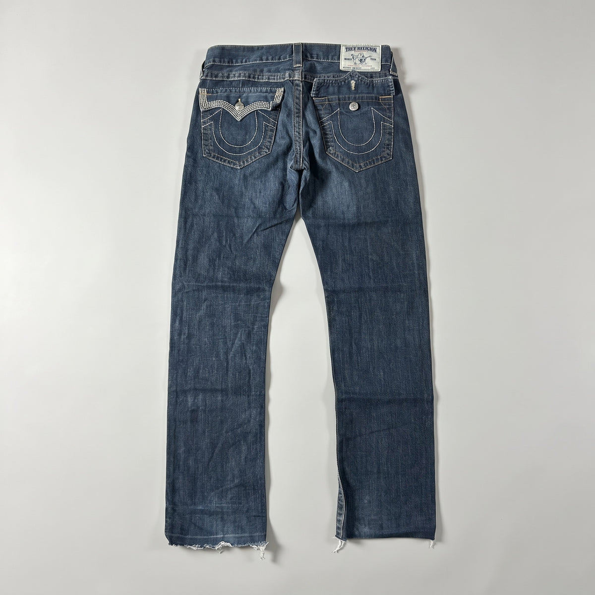 KI-Cover: Vintage True Religion Jeans (W33 L33), aus unseren Fotos geglättet (Zustand siehe echte Fotos)