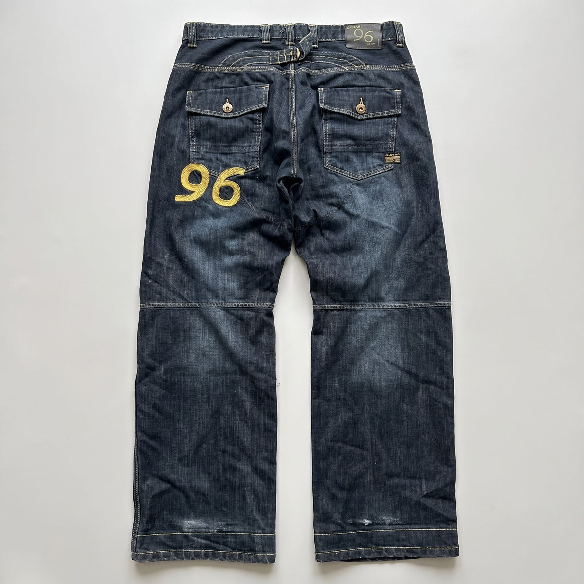 KI-Cover: Vintage G-Star Jeans (W36 L33), aus unseren Fotos geglättet (Zustand siehe echte Fotos)