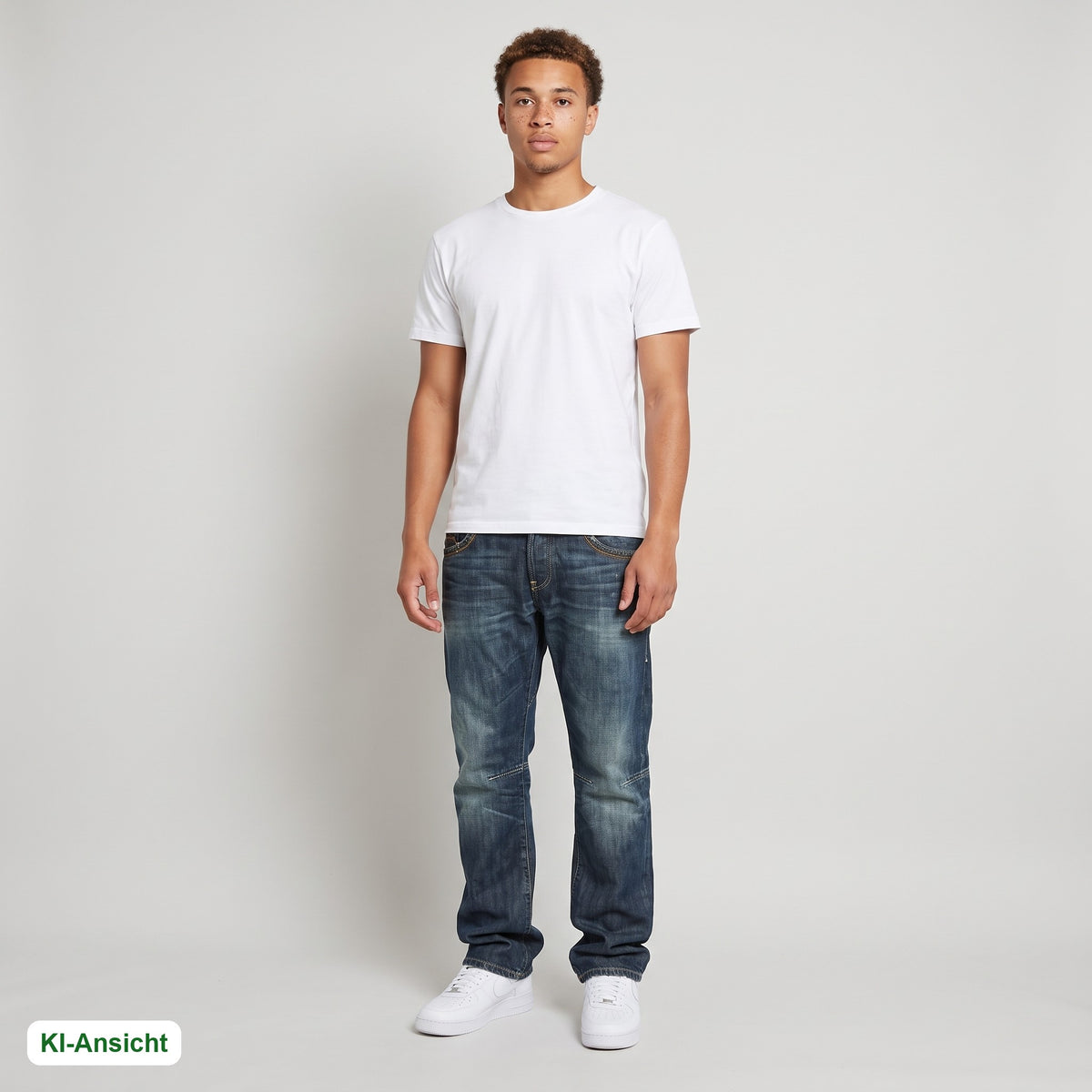 KI-Ansicht: Vintage G-Star Jeans (W28 L26) getragen (KI-Visualisierung, Zustand siehe echte Fotos)