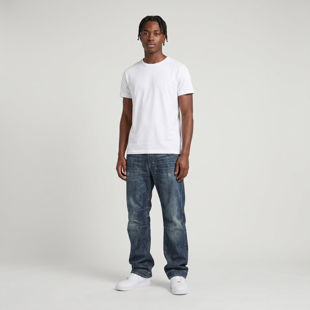 KI-Ansicht: Vintage G-Star Jeans (W33 L30) getragen (KI-Visualisierung, Zustand siehe echte Fotos)