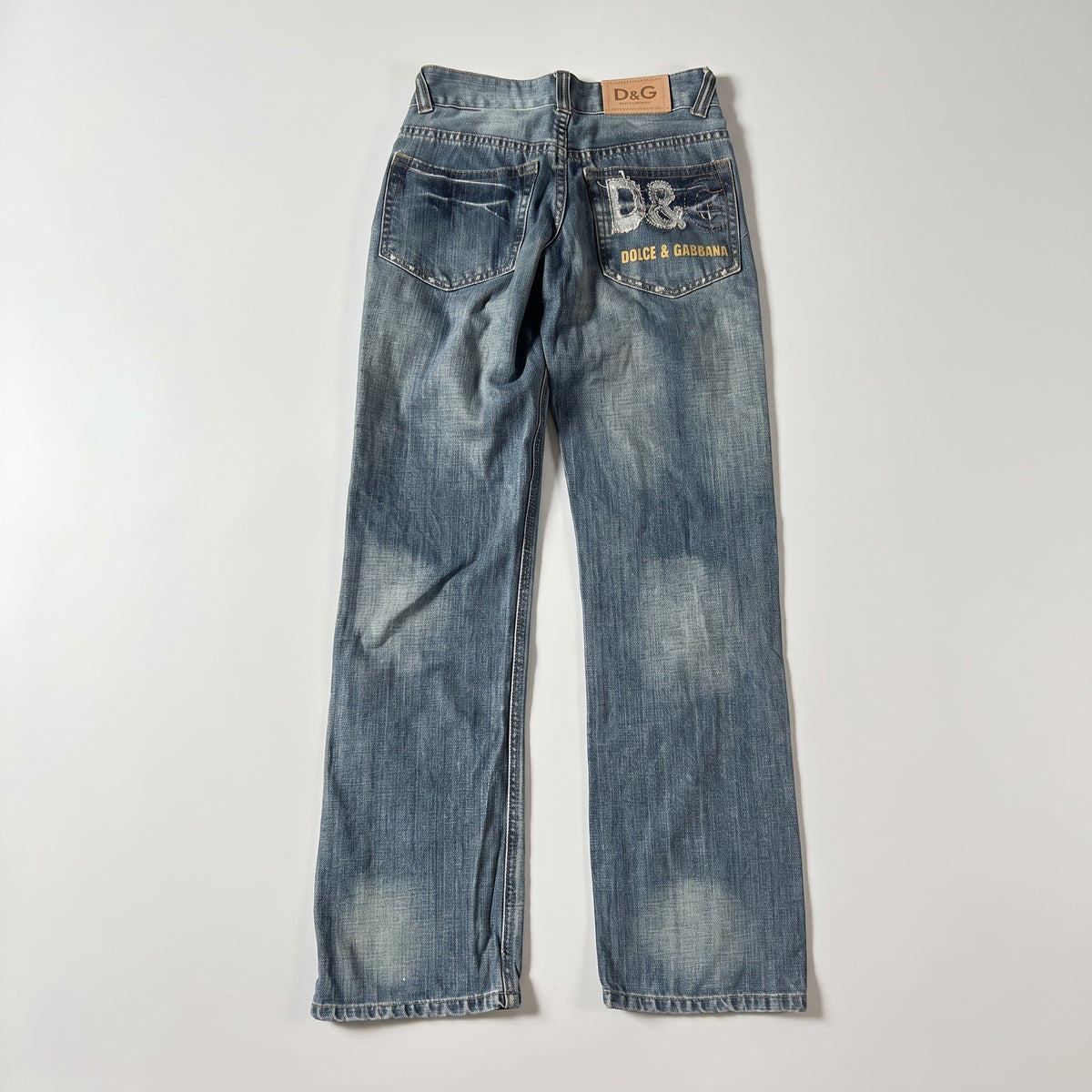 KI-Cover: Vintage D&G Jeans (W26 L30), aus unseren Fotos geglättet (Zustand siehe echte Fotos)