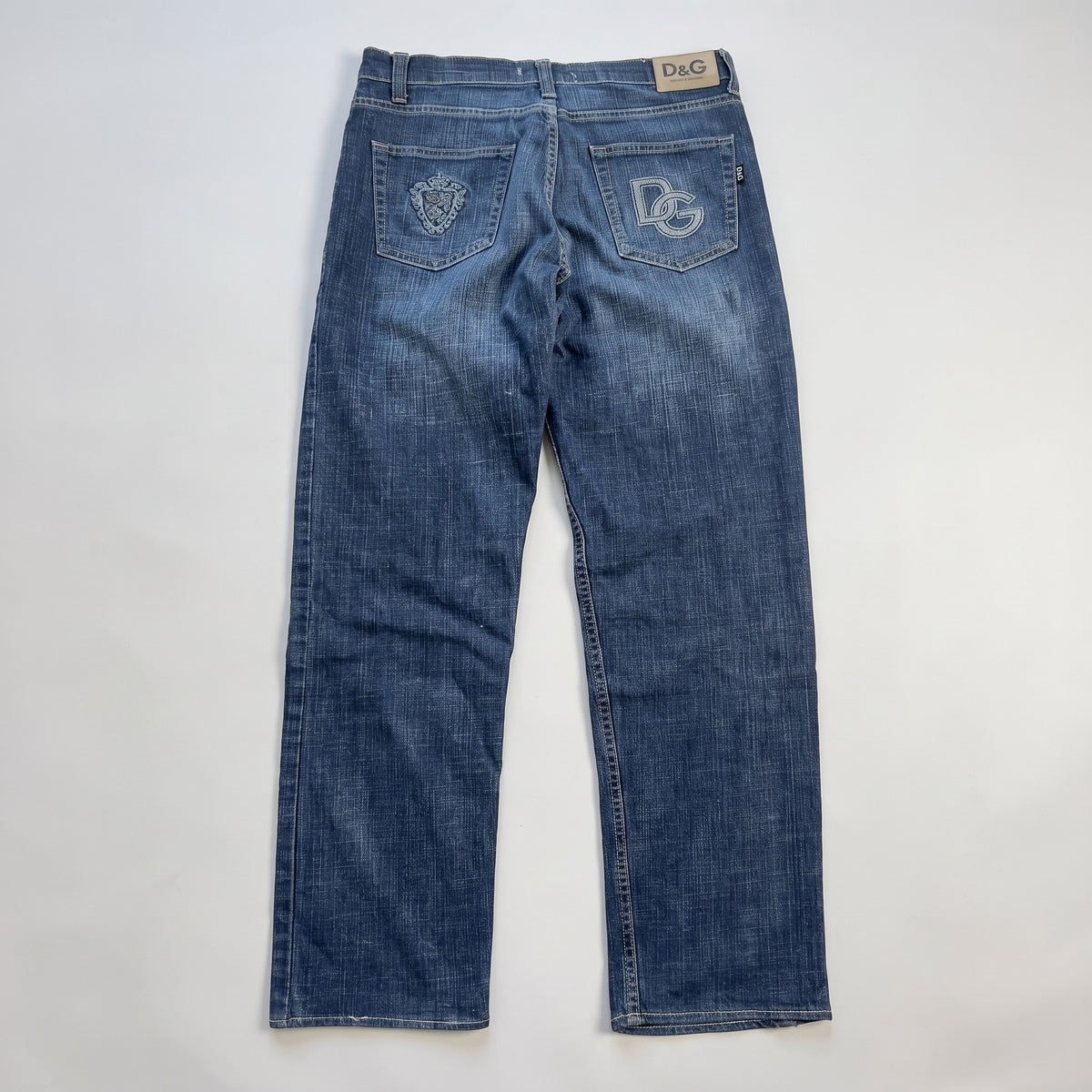 KI-Cover: Vintage D&G Jeans (W33 L30), aus unseren Fotos geglättet (Zustand siehe echte Fotos)