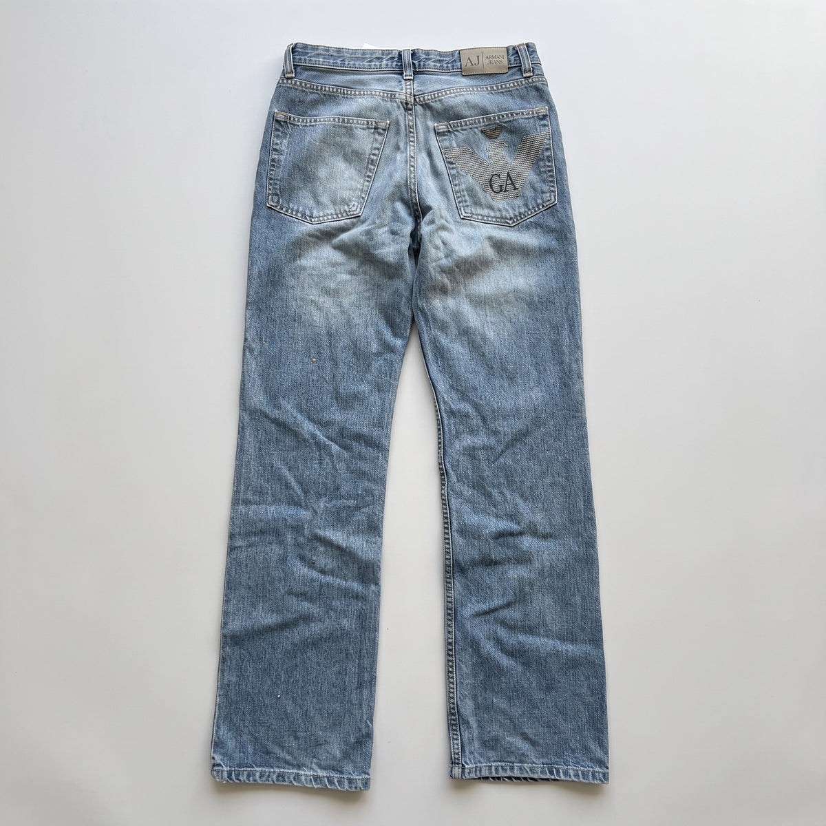 KI-Cover: Vintage Armani Jeans (W32 L33), aus unseren Fotos geglättet (Zustand siehe echte Fotos)
