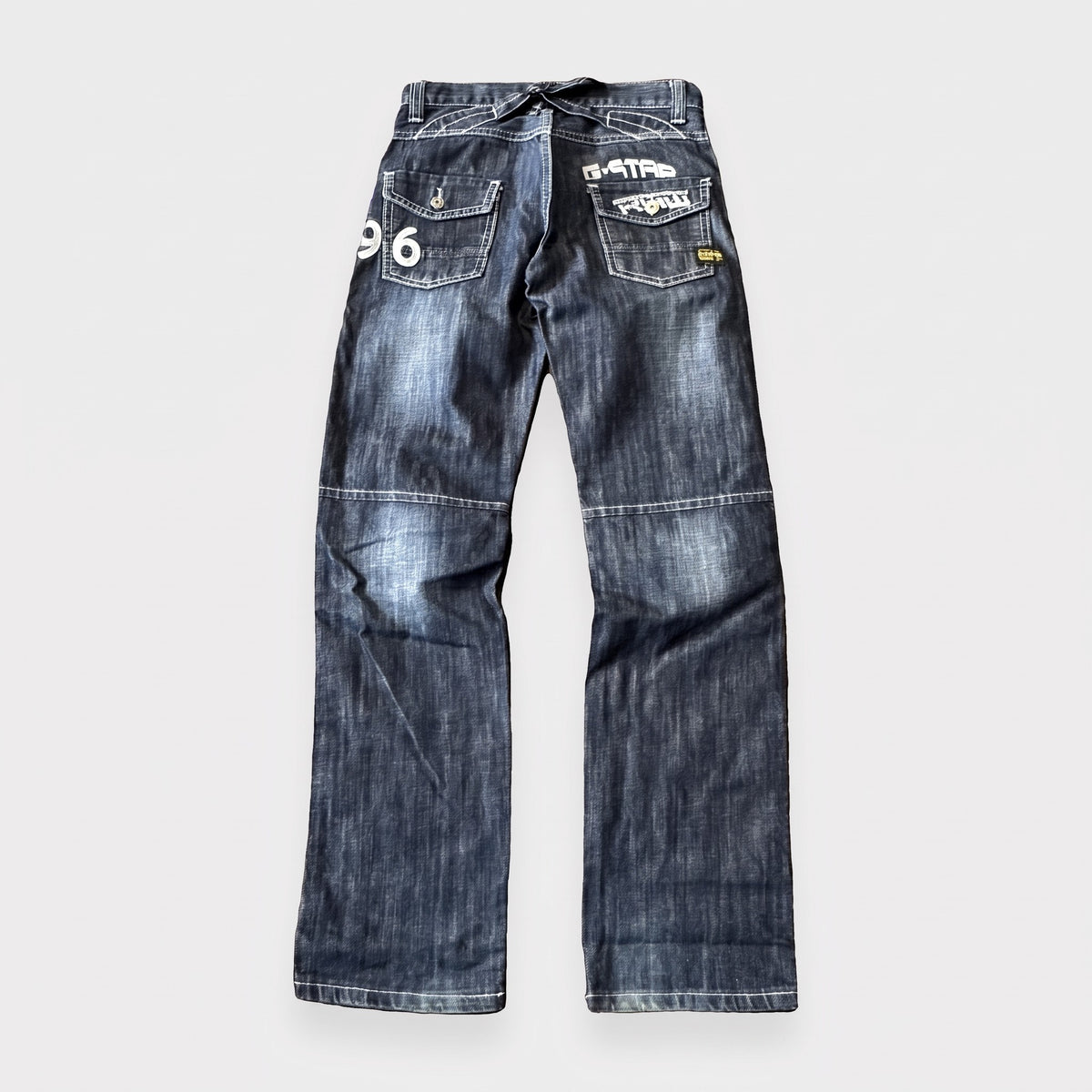KI-Cover: Vintage G-Star Jeans (W26 L28), aus unseren Fotos geglättet (Zustand siehe echte Fotos)