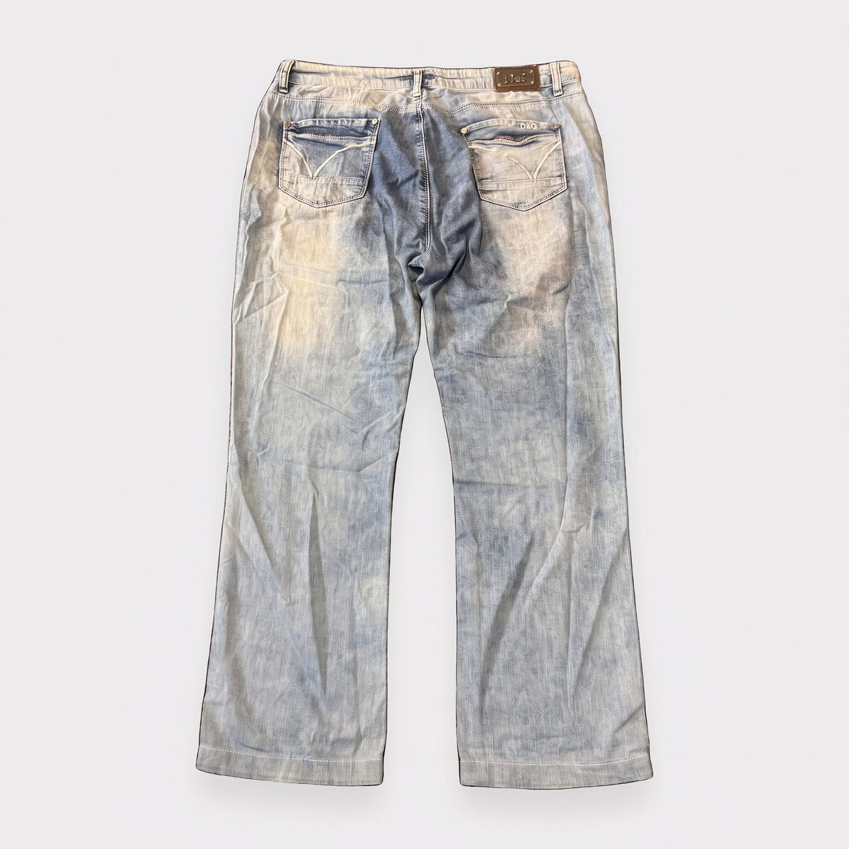 KI-Cover: Vintage D&G Jeans (W37 L33), aus unseren Fotos geglättet (Zustand siehe echte Fotos)