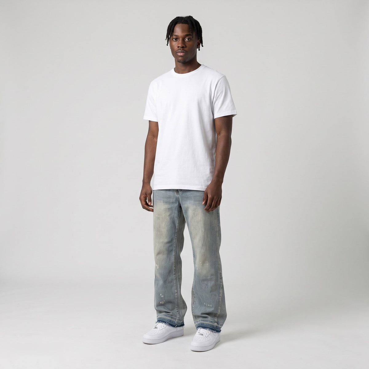 KI-Ansicht: Vintage ? Marke prüfen Jeans (W30 L30) getragen (KI-Visualisierung, Zustand siehe echte Fotos)