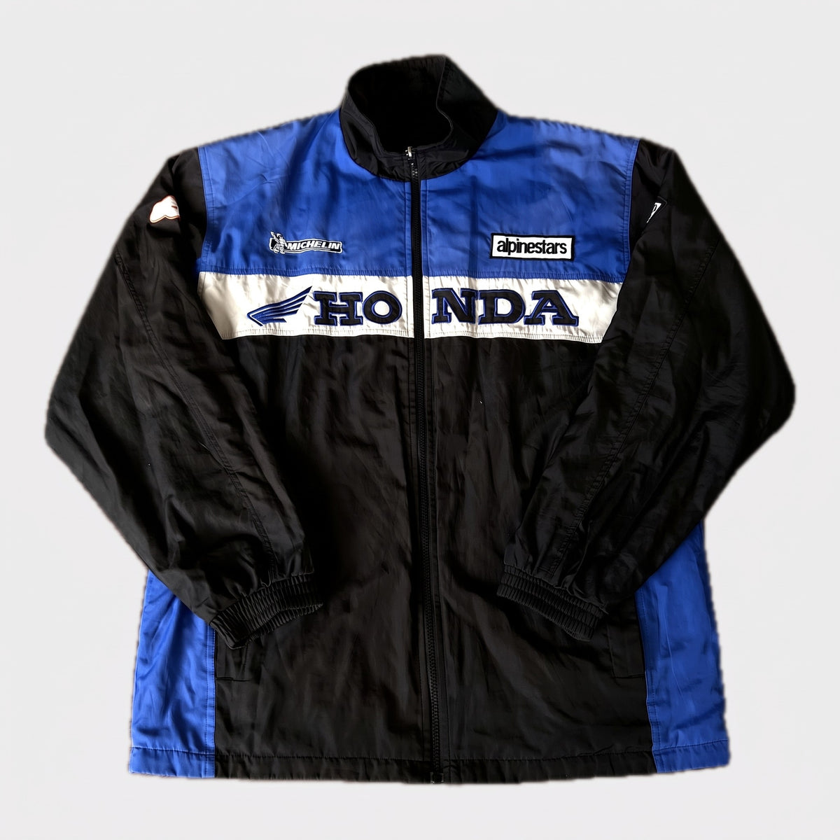 KI-Cover: Vintage Honda Jacket (L), aus unseren Fotos geglättet (Zustand siehe echte Fotos)