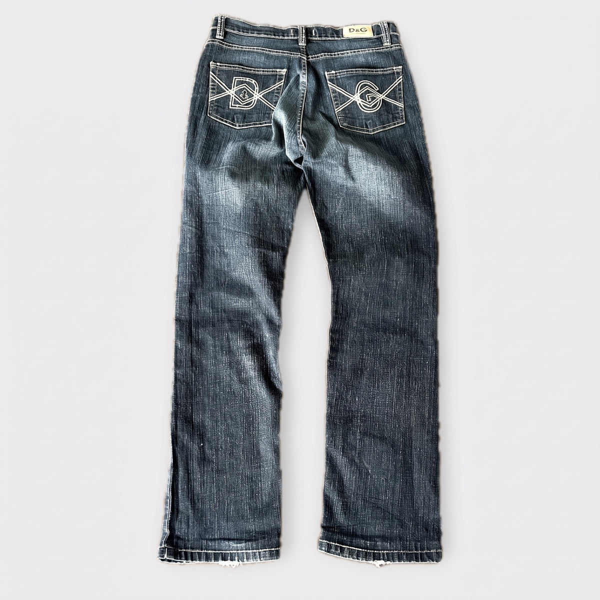KI-Cover: Vintage D&G Jeans (W30 L32), aus unseren Fotos geglättet (Zustand siehe echte Fotos)