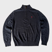 KI-Cover: Vintage Polo Ralph Lauren Halfzip (M), aus unseren Fotos geglättet (Zustand siehe echte Fotos)