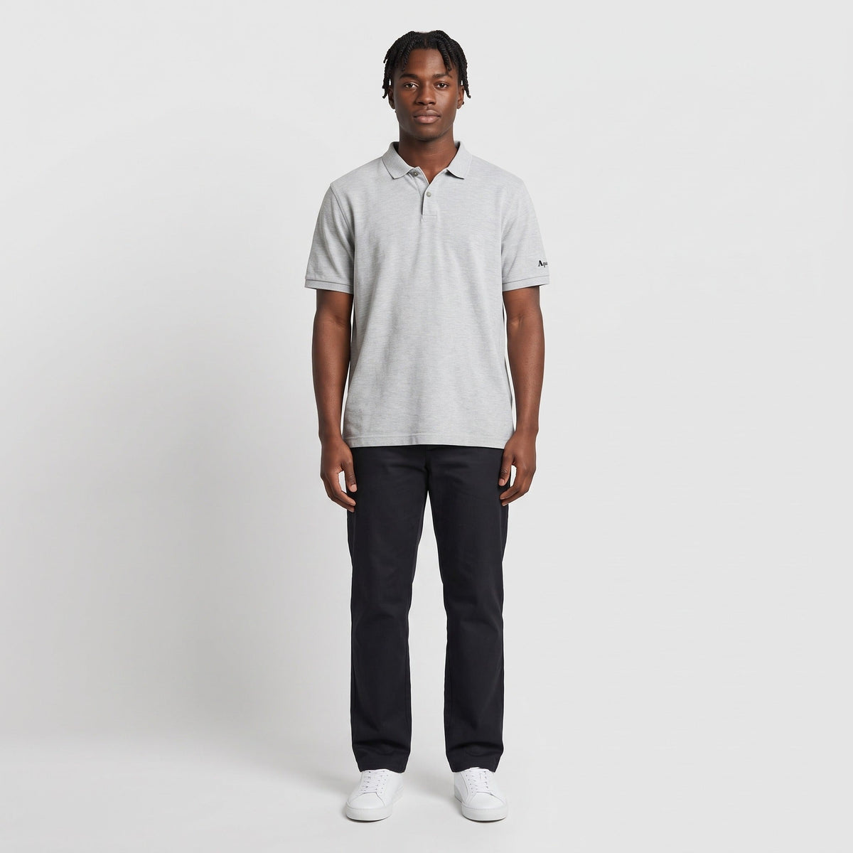 KI-Ansicht: Vintage Aquascutum Poloshirt (L) getragen (KI-Visualisierung, Zustand siehe echte Fotos)