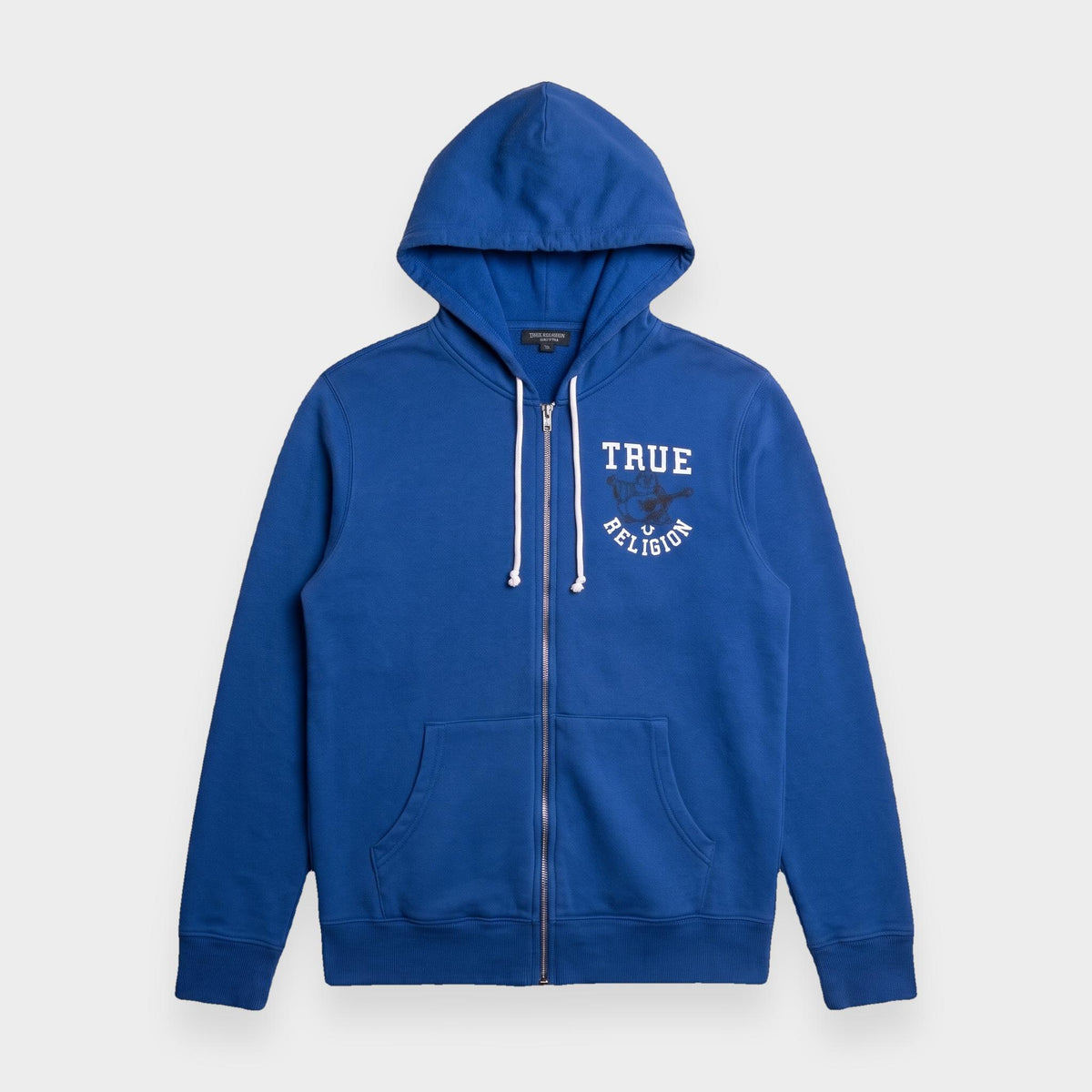 KI-Cover: Vintage True Religion Hoodie (XL), glatt gelegt (aus unseren echten Fotos dieses Teils)