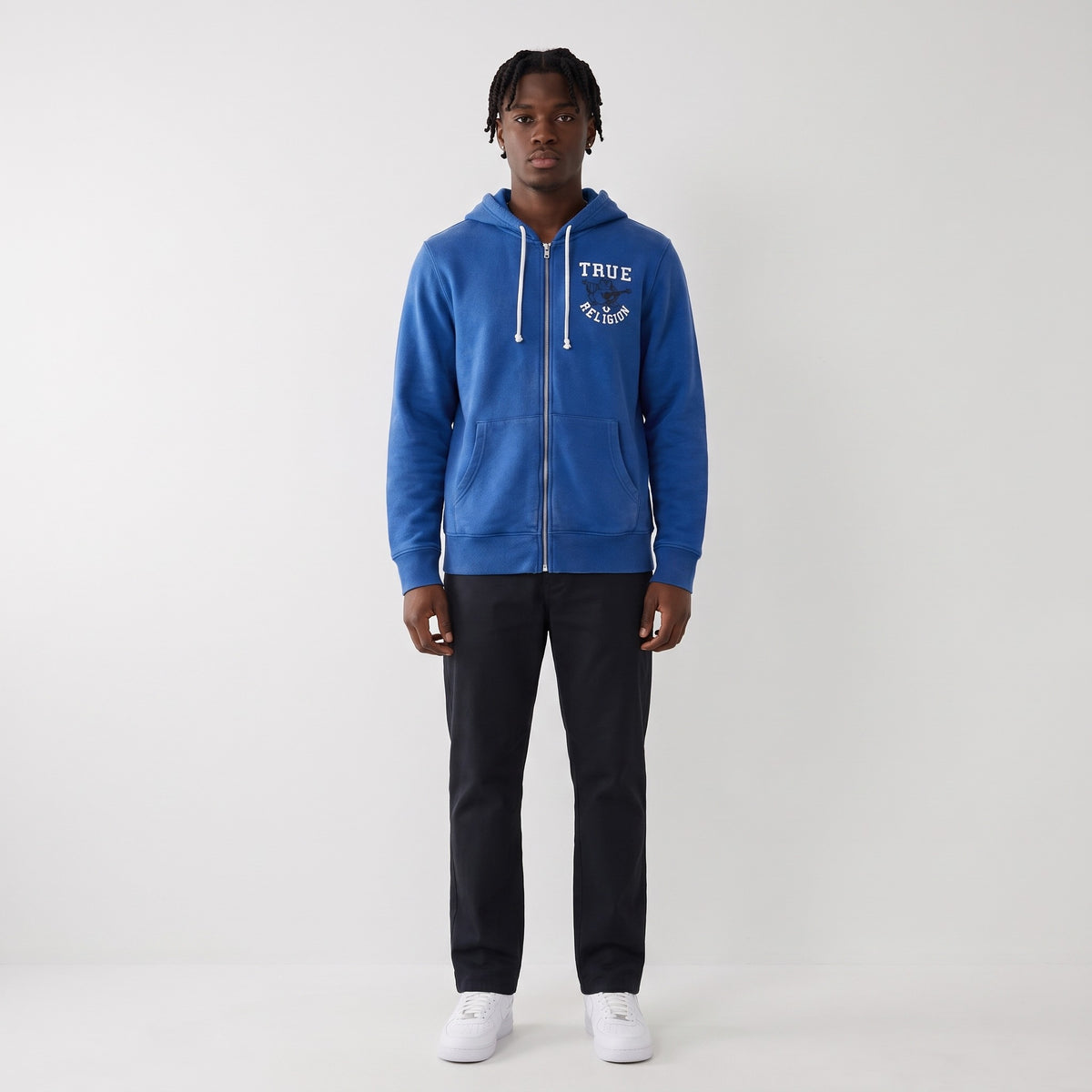 KI-Ansicht: Vintage True Religion Hoodie (XL) getragen (aus unseren echten Fotos dieses Teils)