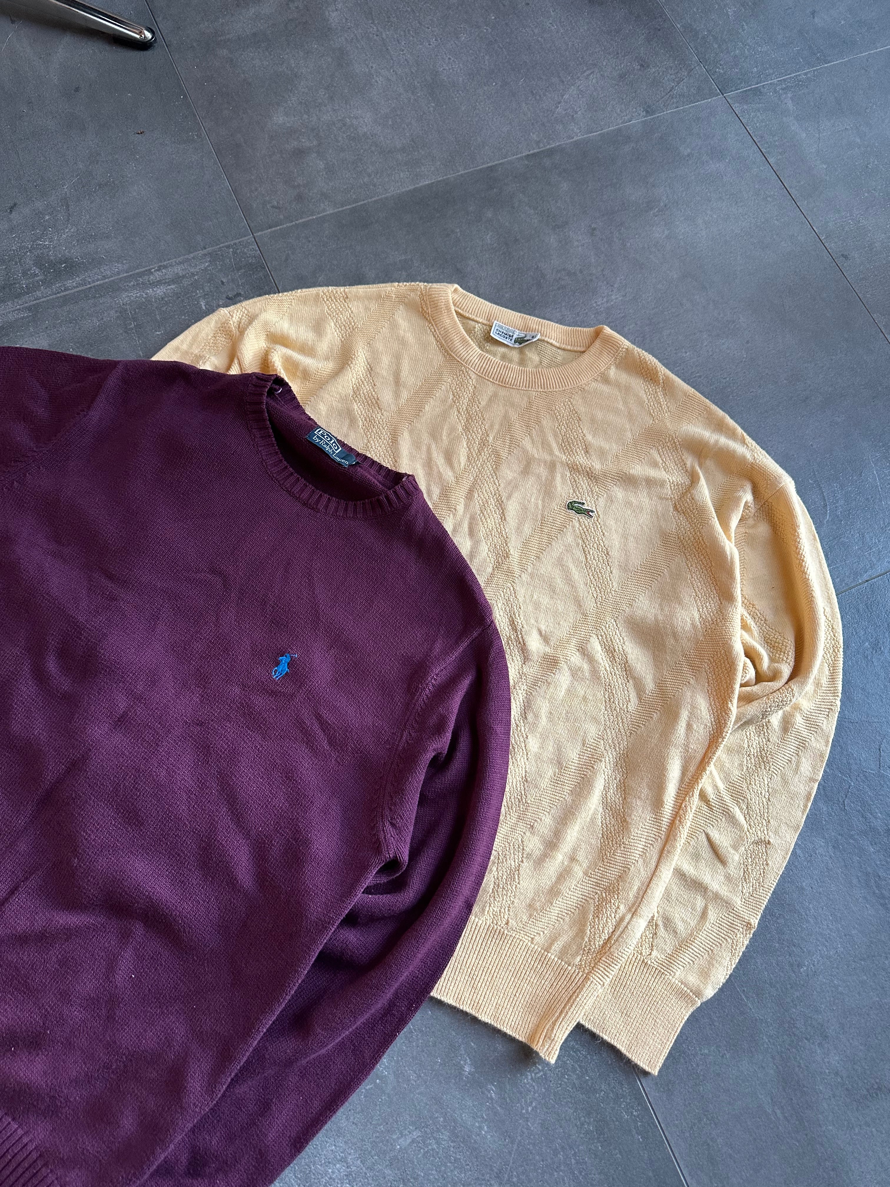 Vintage Lacoste X Polo Ralph Lauren sweater mystery Box