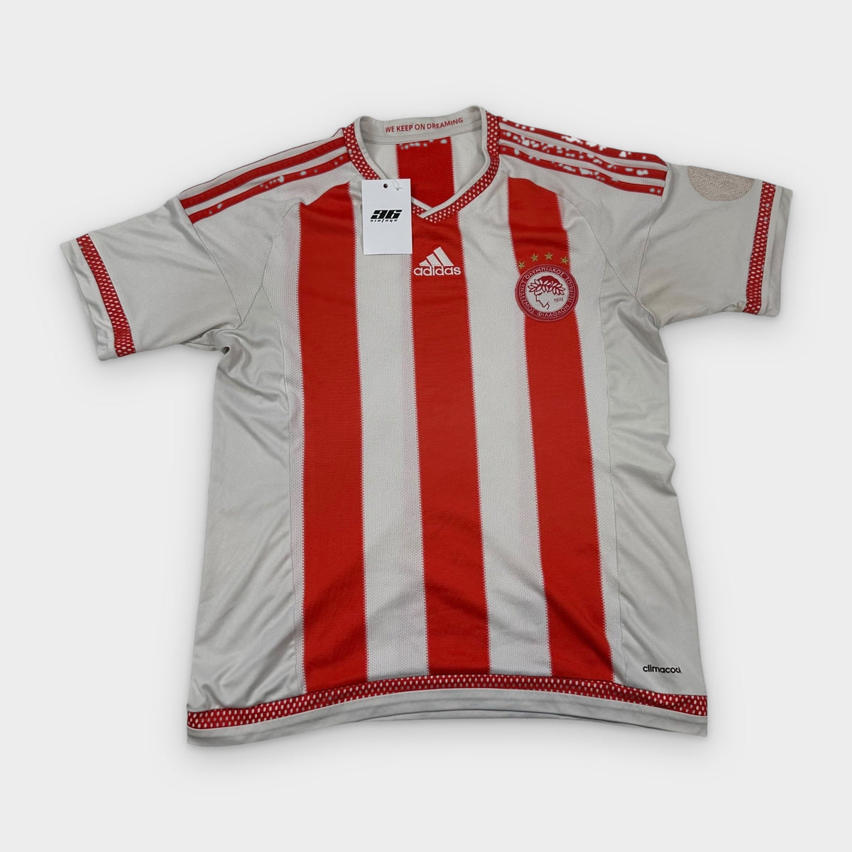 Vintage Adidas Olympiakos Piräus Trikot (S) – Einzelstück bei 96vintage, Foto 1