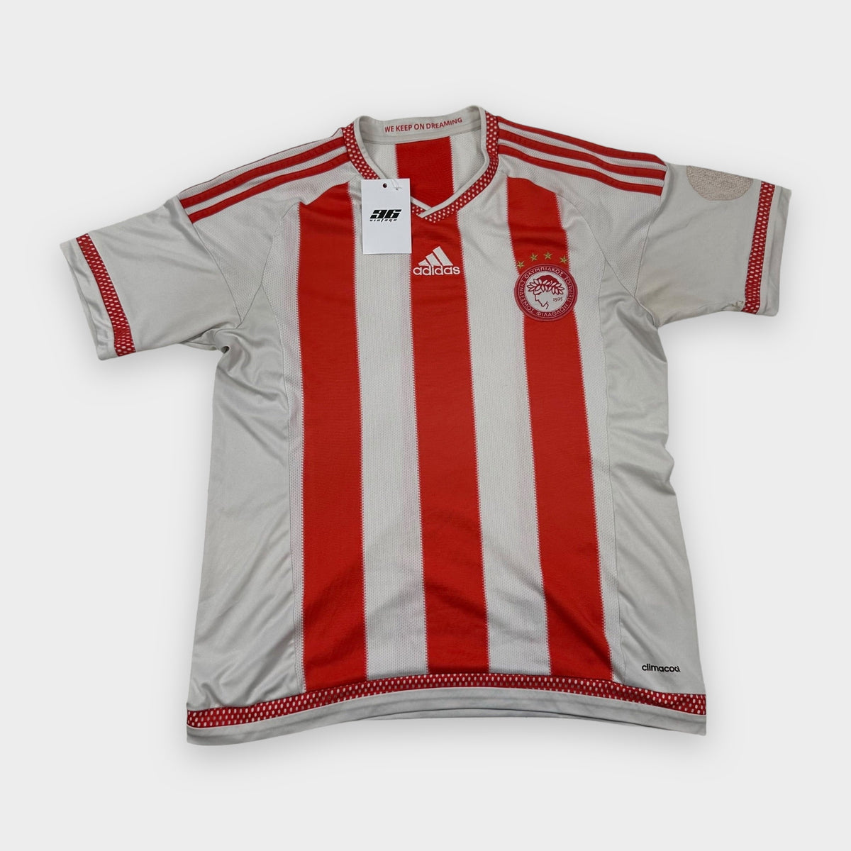 Vintage Adidas Olympiakos Piräus Trikot (S) – Einzelstück bei 96vintage, Foto 1