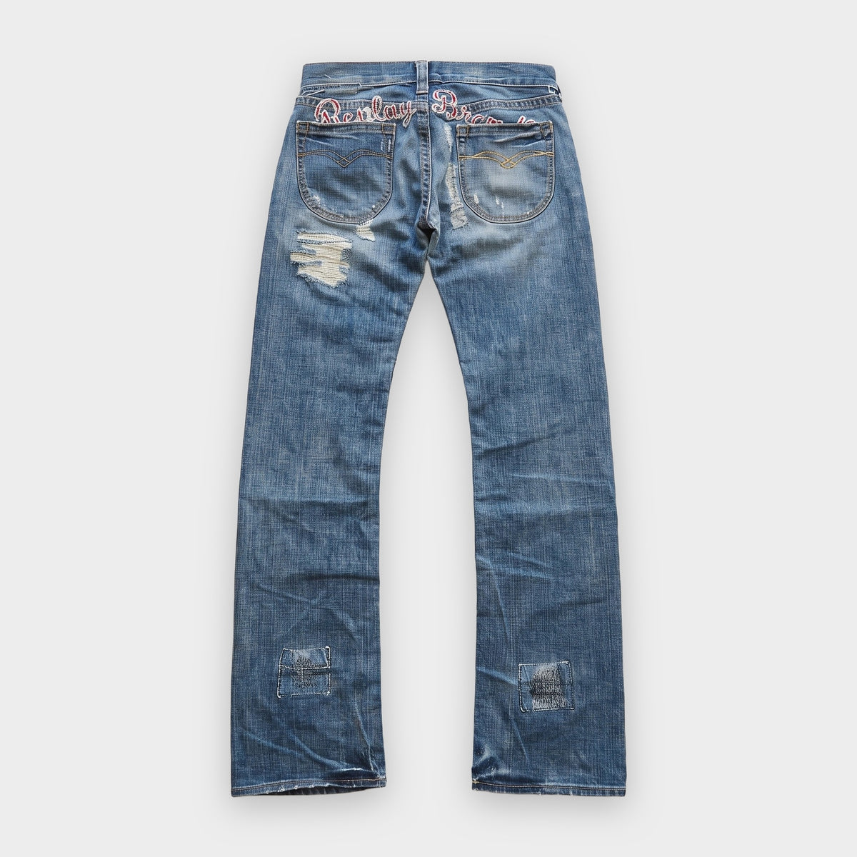 KI-Cover: Vintage Replay Jeans (W33 L37), aus unseren Fotos geglättet (Zustand siehe echte Fotos)