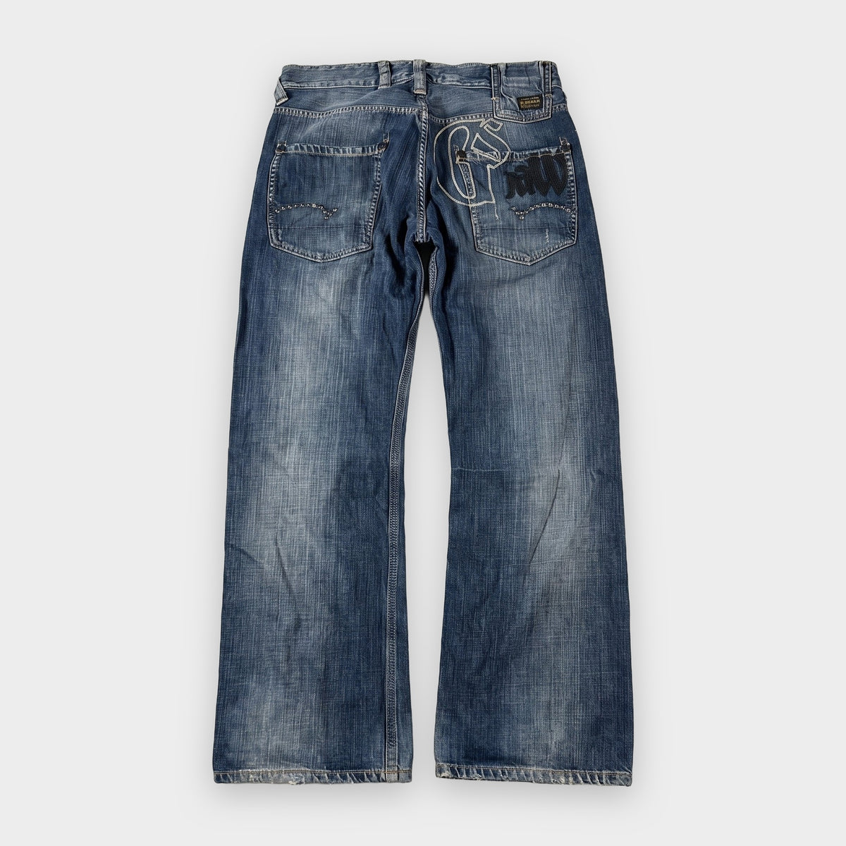 KI-Cover: Vintage G-Star Jeans (W32 L33), aus unseren Fotos geglättet (Zustand siehe echte Fotos)